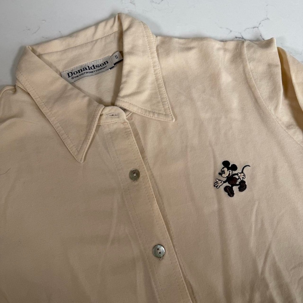 Vintage Donaldson Disney Mickey Mouse Shirt Jacket S Belgium Embroidered